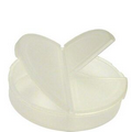 Pill Box - Three Compartments - Translucent White
